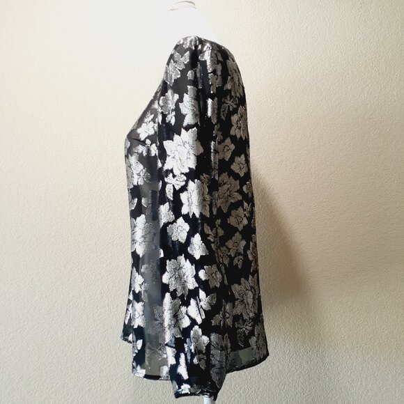 Club Monaco Metallic Print Blouse - Picture 3 of 13